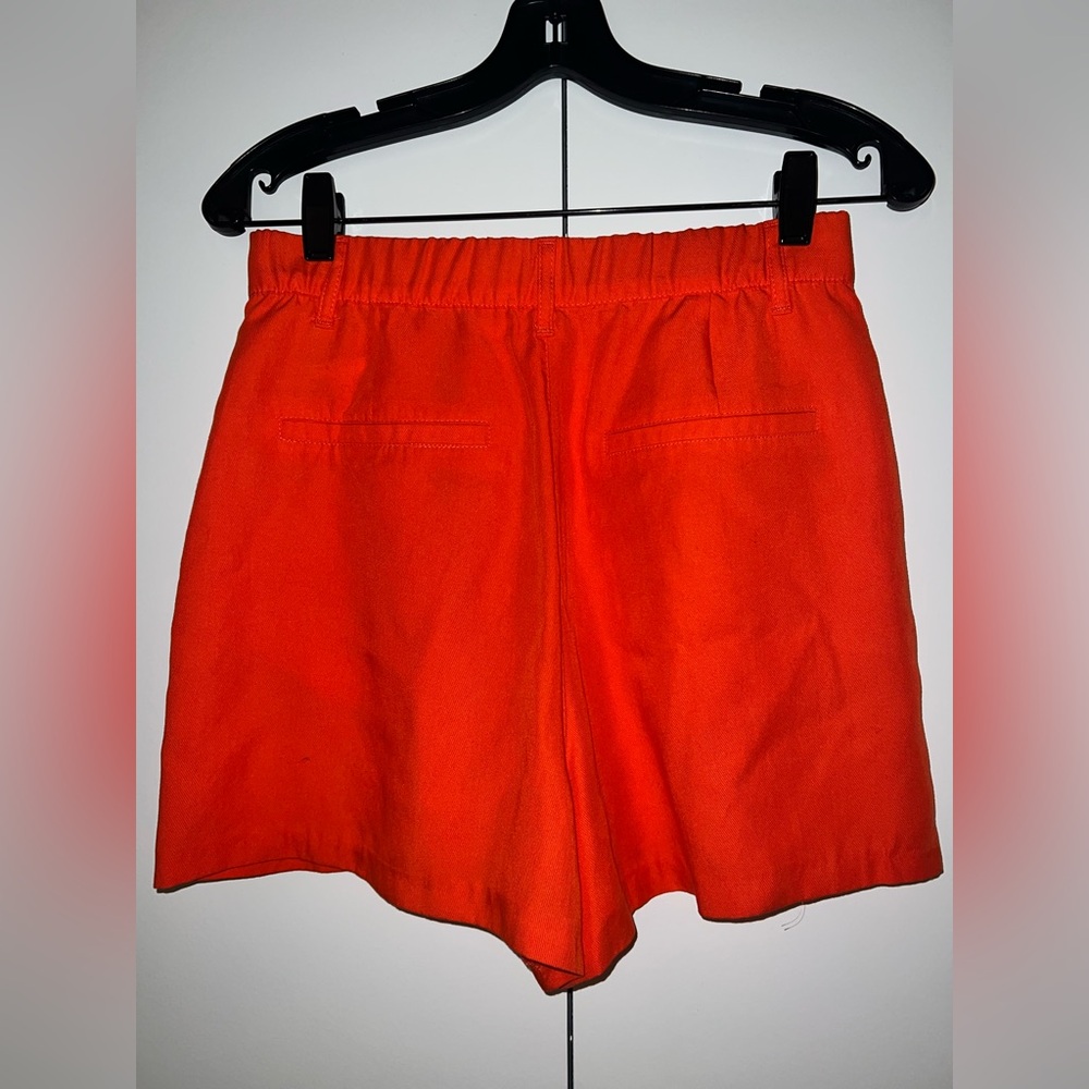 Zara Orange Shorts Size Small - Picture 4 of 9